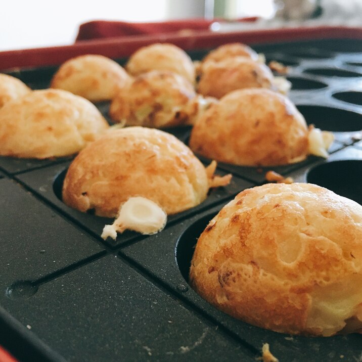 混ぜて焼くだけ！カリフワな我が家のたこ焼き♪